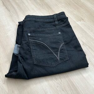 Santana Jeans Women's Denim Pants in Dark Gray Wash